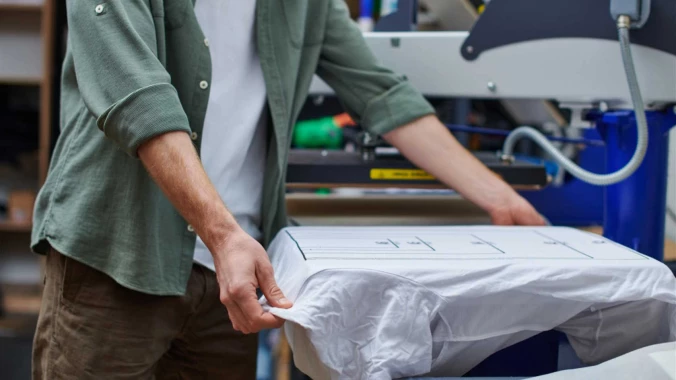 How much does it cost to produce a printed T-shirt?