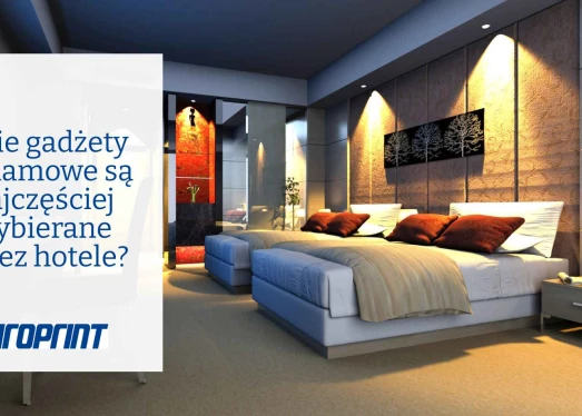 Which promotional gadgets are most often chosen by hotels?