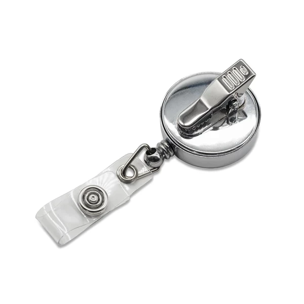 Zipik metal ski pass – silver