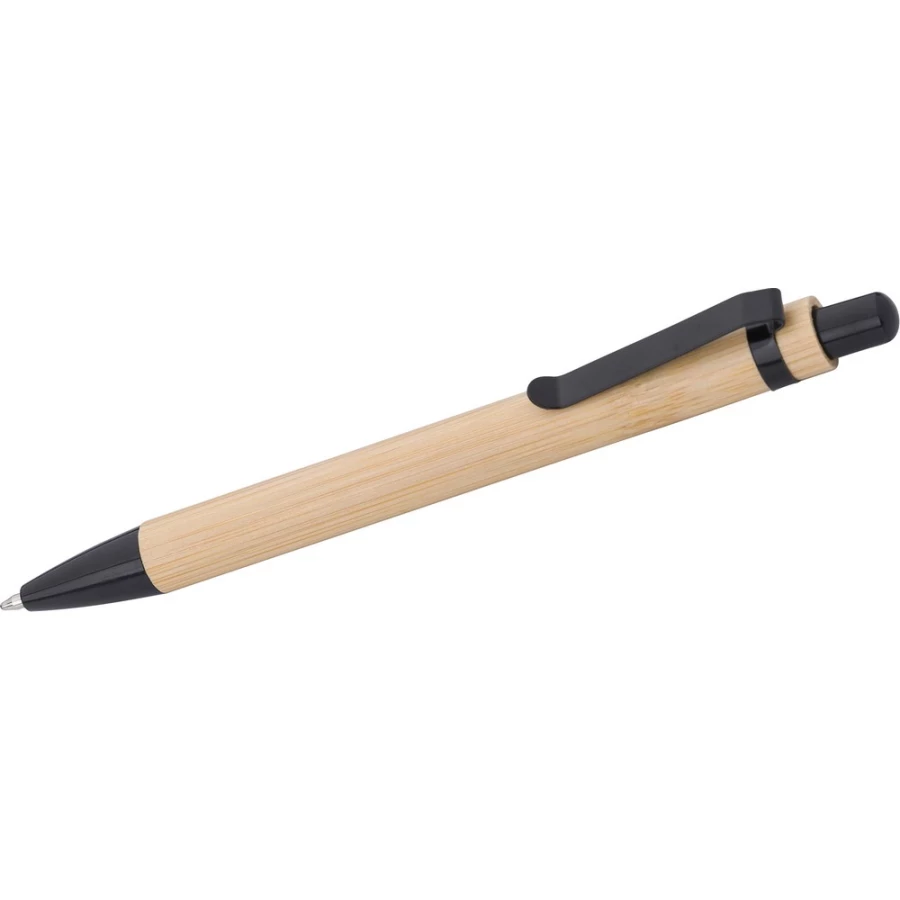 Vihaan bamboo ballpoint pen – black