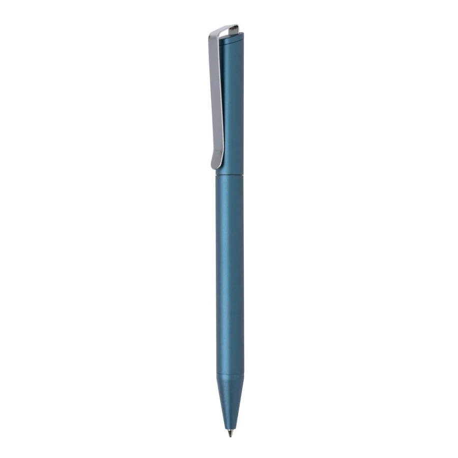 Xavi ballpoint pen, made from recycled aluminium – blue