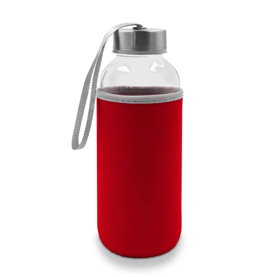 Bob 420 ml glass bottle – red