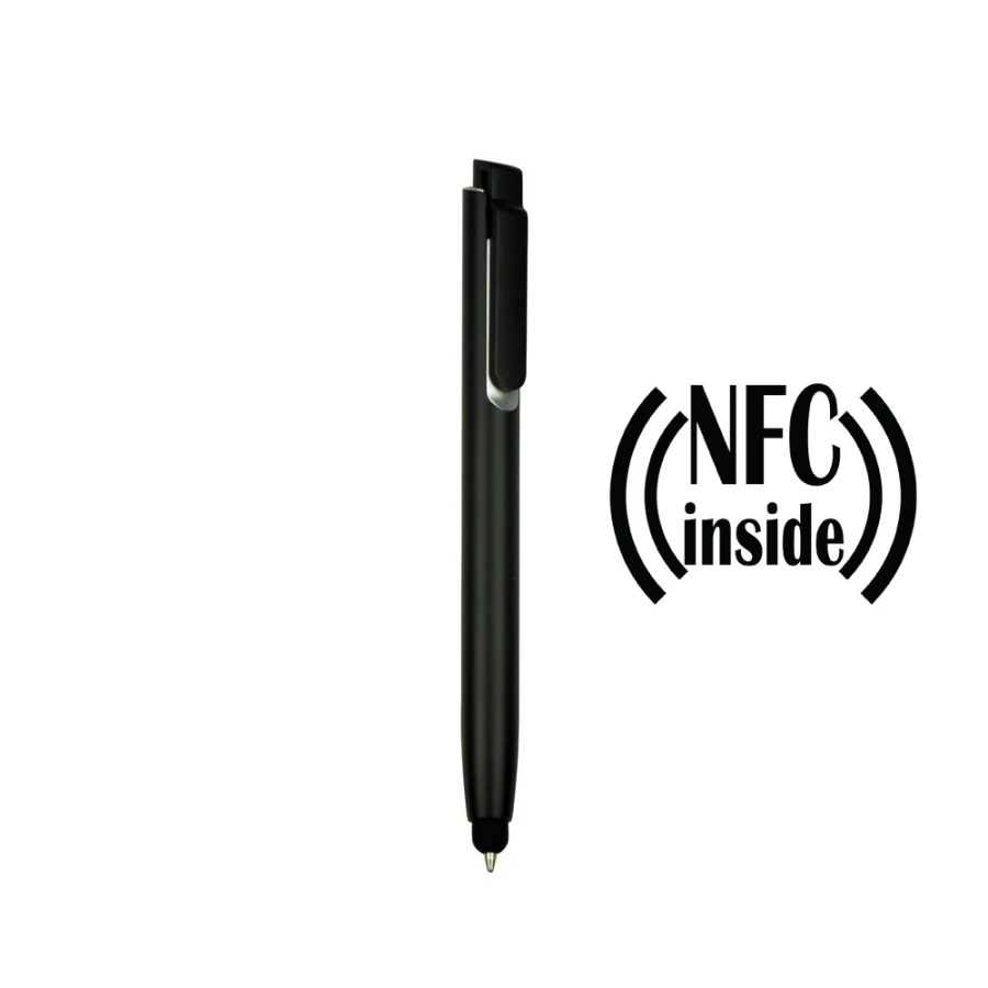 NFC-enabled ballpoint pen, Henrietta touch pen – black