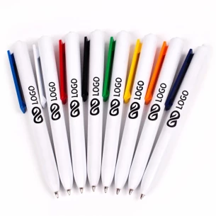 Comet White ballpoint pen - Green