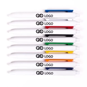 Comet White ballpoint pen - Yellow