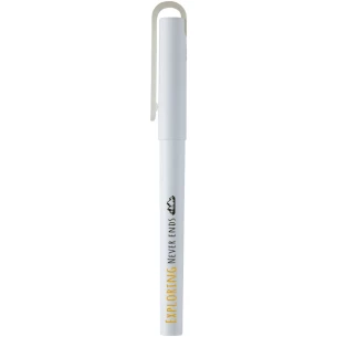 Recycled PET plastic gel pen - White