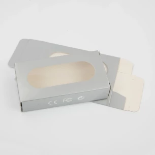 Cardboard memory stick box - Silver