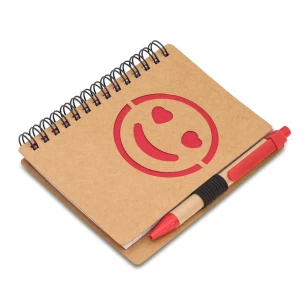 Smooth notebook Smile - Red
