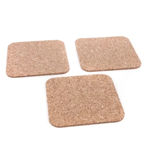 Square cork coaster for mugs