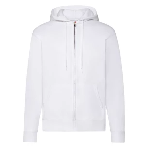 FOTL Zip Through Hooded Sweatshirt - White