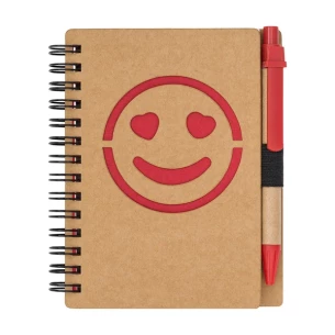 Smooth notebook Smile - Red