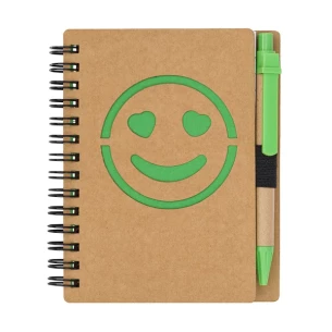 Smooth notebook Smile - Green