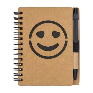 Smooth notebook Smile - Black