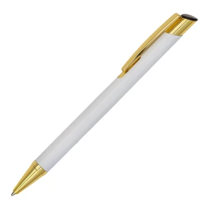 Lindi aluminium ballpoint pen - White