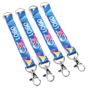 Flip lanyard key ring