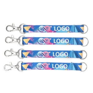 Flip lanyard key ring