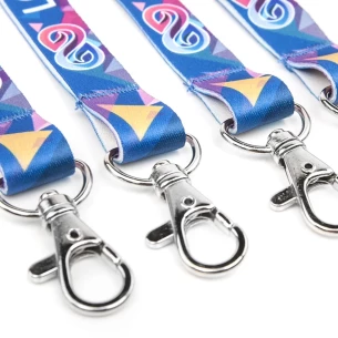 Flip lanyard key ring