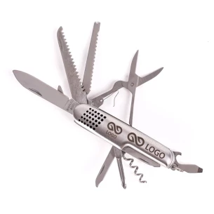 Steel 13-function pocket knife - Silver