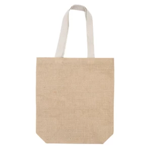 Jeco jute shopping bag - Beige