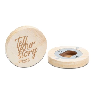 Bottle opener with magnet - Brown