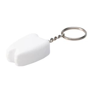 Toothy dental floss fob - White