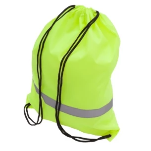 Sports bag with reflective tape - yellow