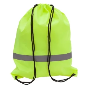 Sports bag with reflective tape - yellow
