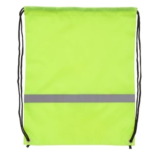 Sports bag with reflective tape - yellow
