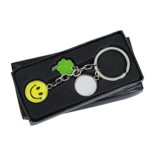 Luck metal key ring - Silver