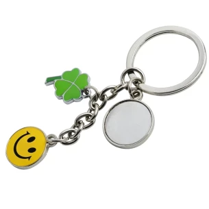 Luck metal key ring - Silver
