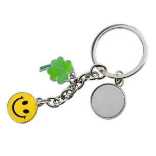 Luck metal key ring - Silver