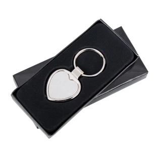 Stout Heart metal key ring - Silver