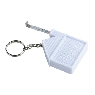 Measuring key ring 2 m -White