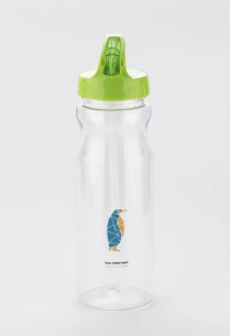 Drinking bottle with straw TRANCE - bright green