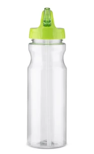 Drinking bottle with straw TRANCE - bright green