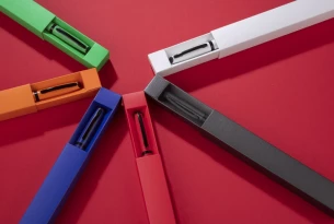 RIO ballpoint pen in case - Blue