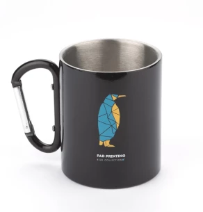 CAMP mug with carabiner - Black
