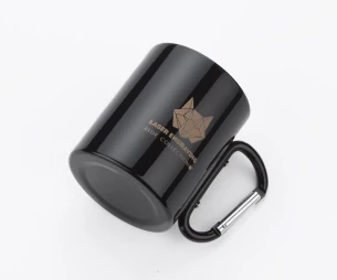 CAMP mug with carabiner - Black
