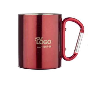 CAMP mug with carabiner - Red