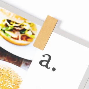 Recycled cardboard bookmark, magnetic - neutral