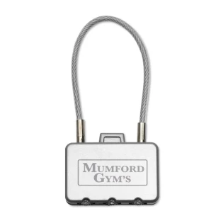 Luggage padlock. - THREECODE - silver matt
