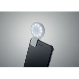 LED selfie light with clip - PINNY- white