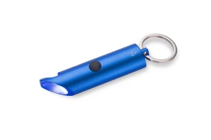 Torch with key ring and opener LATARO - Blue