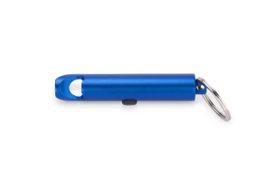 Torch with key ring and opener LATARO - Blue