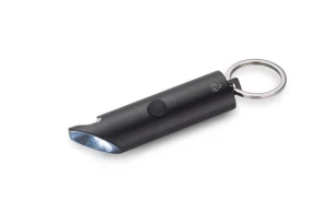 Torch with key ring and opener LATARO - Black