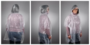 FLUXY rain poncho - White
