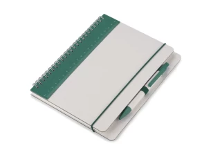 REGALI notepad with ruler and pen - Green