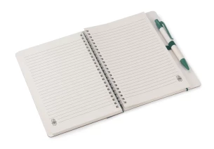 REGALI notepad with ruler and pen - Green