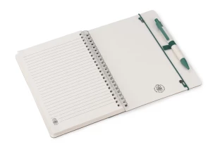 REGALI notepad with ruler and pen - Green