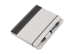 REGALI notepad with line and pen - Black